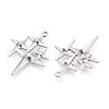 304 Stainless Steel Pendants STAS-T065-05P-2