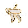 Brass Pendants KK-Z098-15G-2