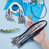 SOFPLATE 50Pcs 2 Colors Waxed Imitation Leather Cord Necklace Makings MAK-SP0001-05-3