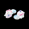 Opaque Cute Bunny Cabochons CRES-O006-14C-4