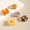 5Pcs Resin Cuff Rings for Women FS-WG1BF3F-01-1
