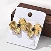 304 Stainless Steel Studs Earrings for Women EJEW-K306-33G-2