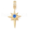 Brass Micro Pave Cubic Zirconia Pendants KK-S049-09G-1