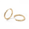 Cubic Zirconia Twist Hoop Earrings EJEW-B014-11G-2