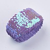 Plastic Paillette Elastic Beads PVC-WH001-A03-45mm-1