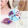 SUPERFINDINGS 80Pcs 5 Style Independence Day Theme Polymer Clay Rhinestone Round Beads RB-FH0001-07-6
