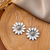 Sunflower Bohemian Style Zinc Alloy Hoop Earrings FS-WG9CCFB-09-1