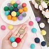 SUNNYCLUE 48Pcs 12 Colors DIY Doll Craft Pom Pom Balls AJEW-SC0001-54-3