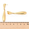 304 Stainless Steel Dangle Stud Earrings EJEW-C142-01G-5