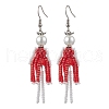 Handmade Glass Seed Beads Dangle Earrings EJEW-MZ00447-02-2