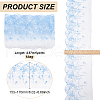 BENECREAT 5 Yards Polyester Embroidery Shell Lace Ribbon OCOR-BC0006-66A-2