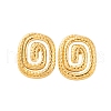 Ion Plating(IP) 304 Stainless Steel Stud Earrings for Women EJEW-P279-46G-1