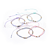 Adjustable Nylon Thread Braided Beads Bracelets BJEW-JB04379-1