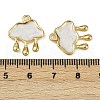 304 Stainless Steel Enamel Pendants STAS-L290-09G-3
