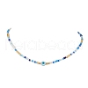 Glass Beaded Necklaces NJEW-JN04896-02-1