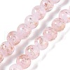 Handmade Gold Sand Lampwork Beads LAMP-Z009-01A-1