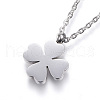 Tarnish Resistant 304 Stainless Steel Pendant Necklaces NJEW-N0071-18P-1