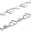 Tarnish Resistant 201 Stainless Steel Link Chains CHS-F015-08P-01-1