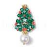Seed Beads Beaded Charms PALLOY-MZ00364-02-1