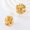 Stylish Stainless Steel Flower Earrings - Fashionable and Versatile Ear Studs AH9367-1