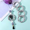 5Pcs Ring Food Grade Eco-Friendly Silicone Focal Beads JX894O-7