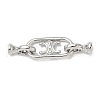 Brass Fold Over Clasps KK-U059-35P-1