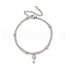 304 Stainless Steel Key Charm Chain Bracelets BJEW-M097-01B-P-4