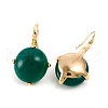 Glass Dangle Earrings EJEW-L228-18-3