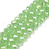 Electroplate Glass Beads Strands EGLA-A044-J8mm-B08-1