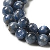 Natural Kyanite/Cyanite/Disthene Round Beads Strands G-O017-6mm-04C-3