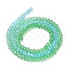 Transparent Painted Glass Beads Strands X1-DGLA-A034-T1mm-A17-5