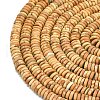 Frosted Natural Wood Lace Stone Beads Strands G-K389-C02-01A-3