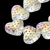 Electroplate Transparent Glass Beads Strands EGLA-R114-02A-AB01-4