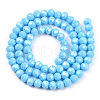Electroplate Glass Beads Strands EGLA-A034-P6mm-A26-2