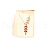 Wheat Alloy Gradient Color Cubic Zirconia Pendant Necklace & Stud Earring FS-WGBA5F1-02-2