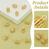   12Pcs Brass Connector Rhinestone Settings KK-PH0010-47-4
