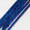 Electroplate Non-magnetic Synthetic Hematite Beads Strands G-J170B-4x4mm-02-1