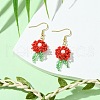 Glass Dangle Earrings EJEW-MZ00316-02-2
