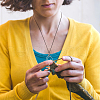 Aluminum Pendant Necklaces NJEW-NB00001-5