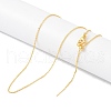 Brass Chain Necklaces NJEW-P309-06G-1