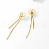 Elegant Hollow Butterfly Tassel Stainless Steel Stud Earrings YA6083-5