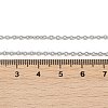 Non-Tarnish Classic Plain 304 Stainless Steel Mens Womens Cable Chain Necklace Making STAS-P045-01P-A-2