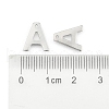 Tarnish Resistant 304 Stainless Steel Alphabet Charms STAS-O073-01-3