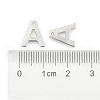 304 Stainless Steel Alphabet Charms STAS-O073-01-3