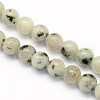 Natural Sesame Jasper/Kiwi Jasper Round Beads Strands X-G-S168-6mm-1