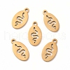 201 Stainless Steel Charms STAS-E188-02G-2