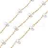 Handmade 304 Stainless Steel Beaded Chains CHS-L031-07G-03-1
