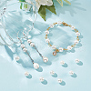 Glass Pearl Beads Strands SHEL-WH0001-009B-1-6