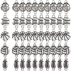 SUNNYCLUE 50Pcs 5 Styles Tibetan Style Sport Ball Alloy Connector Charms TIBE-SC0001-95-1