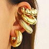 4Pcs Adjustable CCB Plastic Cuff Earrings EJEW-V006-03KCG-1